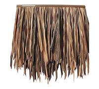 Artificial Thatch Roof Palm Thatch Roll Artificial Thatch Tile Artificial Thatch Roof Plastic Thatch Semi-Flame Retardant Fake Grass Pe Resin Thatch(Yellow b,15pcs)