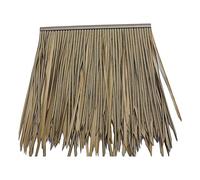 Artificial Thatch Roof Palm Thatch Roll Artificial Thatch Tile Artificial Thatch Roof Plastic Thatch Semi-Flame Retardant Fake Grass Pe Resin Thatch(Yellow c,2pcs)