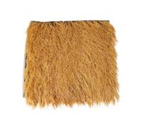 Artificial Thatch Roof Roll Synthetic Thatch Straw Panels PE Roofing Tiles | Mexican Thatch Tile Palm Runner Roll Flame Retardant Anti-Aging For Outdoor Roof Pavilion Tiki Bar Home Decoration(1x5m)