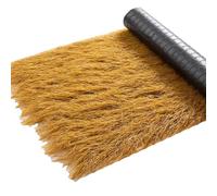 Artificial Thatch Roof Roll - Weatherproof Synthetic Palm Thatch for Tiki Huts Bars Patios & Gazebos - Easy Installation Fireproof Straw Grass (Size: 1M)