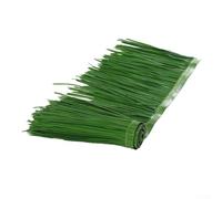 Artificial Thatch Roofing, Realistic PE Straw Thatch for Tiki Bar Hut Decor, Synthetic Grass Sheets for Garden Resort Patio, Faux Reed Matting, Weather Resistant Roof Covering, 100x50cm(Green fruit)