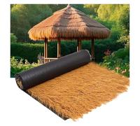 Artificial Thatch,Synthetic Grass Roof Panels,0 Maintenance Waterproof Straw Roofing for Pergolas,Pools & Gardens(1 * 8m(3.2 * 26.2ft))