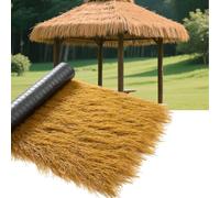 Artificial Thatch, Synthetic Thatch Roof, Artificial Mexican Straw Roll, Thatch Roof Decoration, Suitable For Small Houses, Terraces, Seaside Pavilions, Hawaiian Parties, And Tiki Bar Dec(Size:0.5*3m)