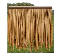 Artificial Thatch Tile Artificial Thatch Roof Palm Thatch Roll Plastic Thatch Semi-Flame Retardant Fake Grass Resin Thatch Man-Made Thatch(Yellow b,2pcs)