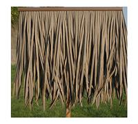 Artificial Thatch Tile Artificial Thatch Roof Palm Thatch Roll Plastic Thatch Semi-Flame Retardant Fake Grass Resin Thatch Man-Made Thatch(Yellow c,2pcs)