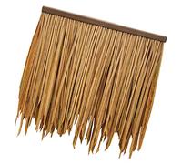 Artificial Thatch Tile Fake Straw PE Plastic Artificial Thatch Roof Antique Brick Decorative Garden Scenery Artificial Thatch Simulation Thatch(Yellow d,2pcs)