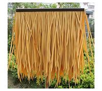 Artificial Thatch Tile, Palm Leaf Simulation Thatch Tile, Fake Straw, Artificial Thatch Roof, Antique Brick, Decorative Garden Scenery, Artificial Thatch(Yellow a,15pcs)