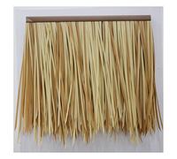 Artificial Thatch Tile Palm Thatch Simulation Thatch Tile Man-Made for Grass Roof Plastic Thatch Material Thatch Winery Pavilion Decorative Thatc(Yellow b,4pcs)