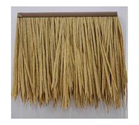 Artificial Thatch Tile Plastic Thatch Artificial for Park Seaside Scenic Spot Decoration Straw Roof Eaves Fake Thatch Farmhouse Roof Decoration Sturdy(Yellow b,2pcs)