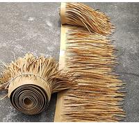 Artificial Tiki Thatch Roof Panels Decorative Palm Straw Tiles for Tiki Bar Fence Party Decor 30m Mexican Straw Thatch Roll for Outdoor Events