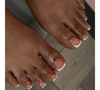 Artificial Toenails In Simple Press On 24pcs French Tip Acrylic For Easy Application And Stylish Look Daily Wear Toenails