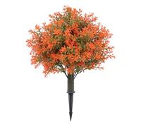 Artificial Topiary Ball Trees, 19.69 Inch Boxwood Topiary Ball Trees with Ground Spikes Artificial Plant Faux Shrubs Bushes Plants Fake Evergreen Plant for Porch, Garden Decor 2pcs