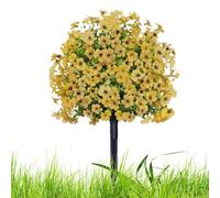 Artificial Topiary Balls - Shrubs Bushes Plants Flowers with Spike | Artificial Bush | Other Topiaries Artificîal Outdoor | 23in Realistic Flower Trees Purple Ball Plants for Door d'Ingr
