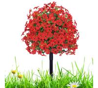 Artificial Topiary Balls - Shrubs Bushes Plants Flowers with Spike | Artificial Bush | Other Topiaries Artificîal Outdoor | 23in Realistic Flower Trees Purple Ball Plants for Door d'Ingr
