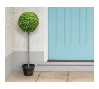 Artificial Topiary Tree, UV Protected, Buxus, In Weighted Pot - 80cm