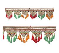 Artificial Toran Design Garland Door Toran Decorative Hanging Bandanwar for Parties Indian Wedding Puja Pooja Festival Theme Décor Traditional Bandhanwar Home Entrance Temple Mandir(Size:-35")