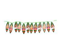 Artificial Toran Green Mango Leaf Door Wall Hangings Diwali Green Leaves Decoration Bandarwal Indian Torans Festive Décor for Entrance Door Window Home Mandir Office (Laxmi Ganesh Saraswati)