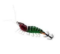 Artificial Totani | 8 cm Slow Sinking Baits with Octopus - Realistic Glow in the Dark Design Shrimp for Squid - For Trolling Sea Lakes Rivers Slow Sinking