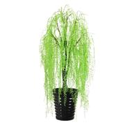 Artificial Tree 140Cm/4.5Ft Artificial Trees Artificial Willow In Pot Indoor Green Simulation Tree Simulation Tree Fake Potted Plants Decorate