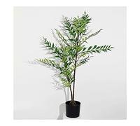 Artificial Tree 4ft Faux Plant Tree Artificial Silk Plant,Greenery Plants Indoor Outdoor Decor Decorate (Green 110cm)