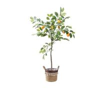 Artificial Tree Artificial Lemon Trees In Pots, Artificial Tree Fake Plant For Home House Office Garden Indoor Outdoor Decor Gift,A,105cm