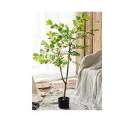 Artificial Tree Artificial Plant Lemon Fake Trees Pot Faux Tree Greenery Plants Indoor Outdoor Decor Decorate (Green 130cm)