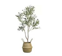 Artificial Tree Artificial Tree Plant Artificial Potted Olive Tree Pieces Bionic Bonsai Large Fake Tree Artificial Plant Decoration,D,120cm