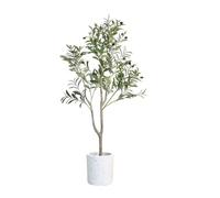 Artificial Tree Artificial Tree Plant Artificial Potted Olive Tree Pieces Bionic Bonsai Large Fake Tree Artificial Plant Decoration,C,120cm