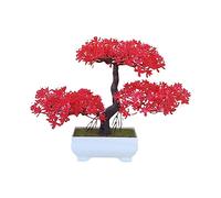 Artificial Tree Bonsai Realistic Plastic Tree For Desk Decor Bonsai With Natural Appearance And Texture Perfect For Home And Workplace Flower Bundles (D, One Size)