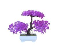 Artificial Tree Bonsai Realistic Plastic Tree For Desk Decor Bonsai With Natural Appearance And Texture Perfect For Home And Workplace Flower Bundles (C, One Size)