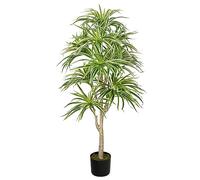 Artificial Tree Dracaena 120cm/4ft Artificial Spider Plant Fake Plants Tree Tropical Floor Plants With Lifelike Leaves Dracaena Spike Trees for Indoor for Home Office Corner Indoor Outdoor Decoration