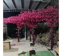 Artificial Tree Indoor Outdoor Use - Large Pink Artificial Bougainvillea Tree for Landscape and Venue Decoration(2 * 1.8m)