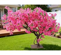 Artificial Tree | Large Pink Artificial Bougainvillea Tree | Fake Plant for Indoor Outdoor Decor | Stunning Simulation Landscape(1.8mx1.5m)