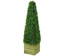Artificial Trees 3ft Pyramid Cone Tree Artificial Topiary Plant 3 feet wood - Outdoor Indoor UK artificial trees - Topiary trees (1)