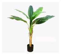 Artificial Trees, Artificial Banana Tree Potted Simulation Bonsai Green 120-180cm(120cm)