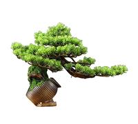 Artificial Trees Artificial Bonsai Tree Artificial Plants Potted Tree Artificial House Plants Bonsai Fake Plant Greenery For Home Office Decor Desktop Display Simulated Pine,A,40x30cm