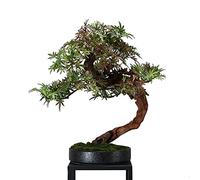 Artificial Trees Artificial Tree Autumn Red And Green Maple Leaf Maple Bonsai Fake Green Plant Zen Ornaments Entrance Tea Room Desk Decoration Simulated Pine