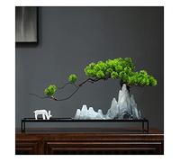 Artificial Trees Artificial Tree Bonsai Landscape Bonsai Decoration Rockery Some Branches Can Be Adjusted White Ceramic Deer Living Room And Office Desktop Decoration Simulate