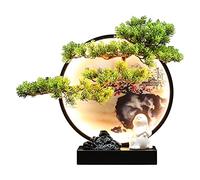 Artificial Trees Artificial Tree Decoration Simulation Welcome Pine Tree Zen Space In The Living Room And Office Dream Bunny Decoration Simulated Pine,Grey