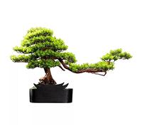 Artificial Trees Artificial Tree Fake Plant In Black Pot Artificial Plants Faux Bonsai Japanese Pine Bonsai Artificial Plants For Home Decor Indoor Office Desktop Display, Zen,Grey