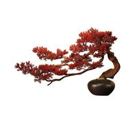 Artificial Trees Chinese Simulation Bonsai Zen Fake Green Plants Potted Plants Ornaments Living Room Entrance Fake Flower Arrangement Simulated Pine