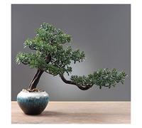 Artificial Trees Creative Simulation Plant Potted Ornaments Fake Green Plants Pine Bonsai Indoor Living Room Desktop Window Sill Decoration Gifts Potted plants