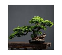 Artificial Trees High-Grade Fake Tree Greenery Decorative Entrance Simulation Tree Decorative Ornaments Zen Feng Shui Bonsai Simulated Pine