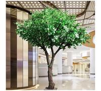 Artificial Trees Simulated Banyan Tree, with Real Wood Trunk, Artificial Plants Hotel Landscaping Tree Wishing Tree for Hotel Shopping Mall Floor,2,200 * 150cm