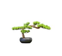 Artificial Trees Simulation Yingbin Pine Bonsai Simulation Tree Outdoor Garden Home Office Decoration New Chinese Simulation Tree Potted Greening Fake Plants Simulated Pine,Gold