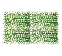Artificial Trellis 6PCS/Set Artificial Ivy Privacy Fence Garden Screening Expanding Trellis Screen Hedge Faux Leaves Wooden 40cm(4PCS)