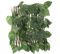 Artificial Trellis Privacy Fence Screen Expandable Green Leaf Panel