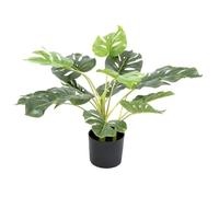 Artificial Tropical Monstera Tree in Black Pot 55cm/22in