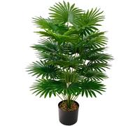 Artificial Tropical Tung Palm Tree large Floor Standing Potted Nordic Style Green Fake Plant Home Garden Decoration 75cm