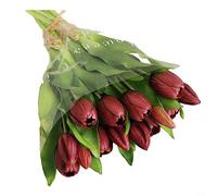 Artificial Tulip, Real Touch Latex Artificial Tulips Flowers Fake Tulips Flowers Wedding Bouquets for Wedding Home Garden Decoration